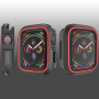 Silikonska maskica za Apple Watch 40mm - crna - crvena
