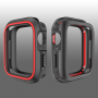 Silikonska maskica za Apple Watch 40mm - crna - crvena