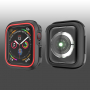 Silikonska maskica za Apple Watch 40mm - crna - crvena