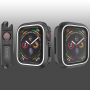 Silikonska maskica za Apple Watch 40mm - crna - bijela