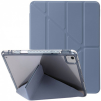 Futrola s prozirnom stražnjom stranom i origami postoljem za iPad Air 11" (2024-2026) - plavosiva