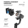 CYKE Q08 džepni Bluetooth selfie stick / tronožac sa stabilizatorom - crni
