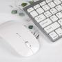 2u1 bežični set tipkovnice i Bluetooth bežičnog miša - srebrni