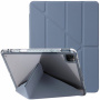 Futrola s prozirnom stražnjom stranom i origami postoljem za iPad Pro 13" (2024/2025) - plavosiva