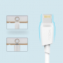 ROCK Certificirani MFi lightning kabel za sinkronizaciju i napajanje za Apple iPhone / iPad / iPod - bijela - 2m