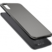 ROCK magnetska maskica s bežičnim prijenosnim napajanjem 5000mAh za iPhone XS - crna