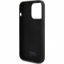 Karl Lagerfeld Silikonska maska Karl Script Logo za iPhone 15 Pro - crna