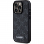 Karl Lagerfeld Monogram metalna maska s logotipom MagSafe za iPhone 15 Pro Max - crna