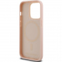 Karl Lagerfeld Monogram metalna maska s logotipom MagSafe za iPhone 14 Pro Max - roza