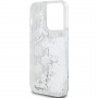 Karl Lagerfeld Liquid Glitter Monogram Gradient Cover za iPhone 14 Pro Max - srebrna