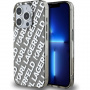 Karl Lagerfeld IML Electroplated Repeated Logo Cover za iPhone 15 Pro Max - srebrna