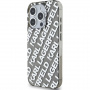 Karl Lagerfeld IML Electroplated Repeated Logo Cover za iPhone 15 Pro Max - srebrna