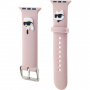 Karl Lagerfeld Karl and Choupette Head NFT remen za Apple Sat 42mm / 41mm / 40mm / 38mm - roza