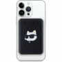 Karl Lagerfeld Power bank s reljefnom Choupette glavom MagSafe s USB-C priključkom - 5.000 mAh - crna