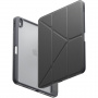 UNIQ Moven torbica s origami postoljem i prostorom za Apple Olovka za iPad Air 13" (2024-2026) - tamno siva