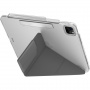 UNIQ Camden Click torbica s origami stalkom i prostorom za Apple Pencil za iPad Pro 11" (2024/2025) - siva
