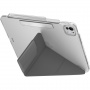 UNIQ Camden Click torbica s origami stalkom i prostorom za Apple Pencil za iPad Pro 13" (2024/2025) - siva
