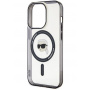 Karl Lagerfeld IML Karl's Head maska sa MagSafe za iPhone 15 Pro - crna
