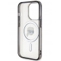Karl Lagerfeld IML Karl's Head maska sa MagSafe za iPhone 15 Pro - crna