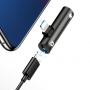 USAMS adapter s lightning / 3.5 jack priključkom - crna