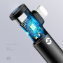 USAMS adapter s lightning / 3.5 jack priključkom - crna
