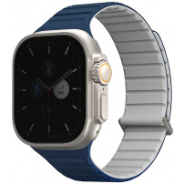 UNIQ Revix Evo dvostrani remen za Apple Watch Ultra 49mm / 46mm / 45mm / 44mm / 42mm - plavo sivi