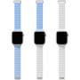 UNIQ Revix Evo dvostrani remen za Apple sat 42mm / 41mm / 40mm / 38mm - plavo bijeli