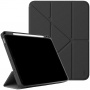 UNIQ Moven torbica s origami postoljem i prostorom za Apple Olovka za iPad Air 13" (2024-2026) - tamno siva