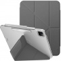 UNIQ Camden Click torbica s origami stalkom i prostorom za Apple Pencil za iPad Pro 13" (2024/2025) - siva
