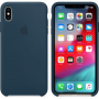 Originalna Apple silikonska maskica za iPhone XS Max - zelena podmorje