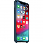Originalna Apple silikonska maskica za iPhone XS Max - zelena podmorje