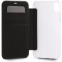 BMW Carbon Red Stripe Book futrola za iPhone XR - crna