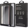 BMW Carbon Red Stripe Book futrola za iPhone XR - crna
