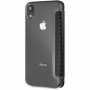 BMW Carbon Red Stripe Book futrola za iPhone XR - crna