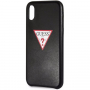 Guess PU Leather Case Triangle maskica za iPhone XS Max - crna