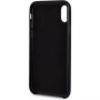 Guess PU Leather Case Triangle maskica za iPhone XS Max - crna