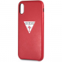 Guess PU Leather Case Triangle maskica za iPhone XS Max - crvena