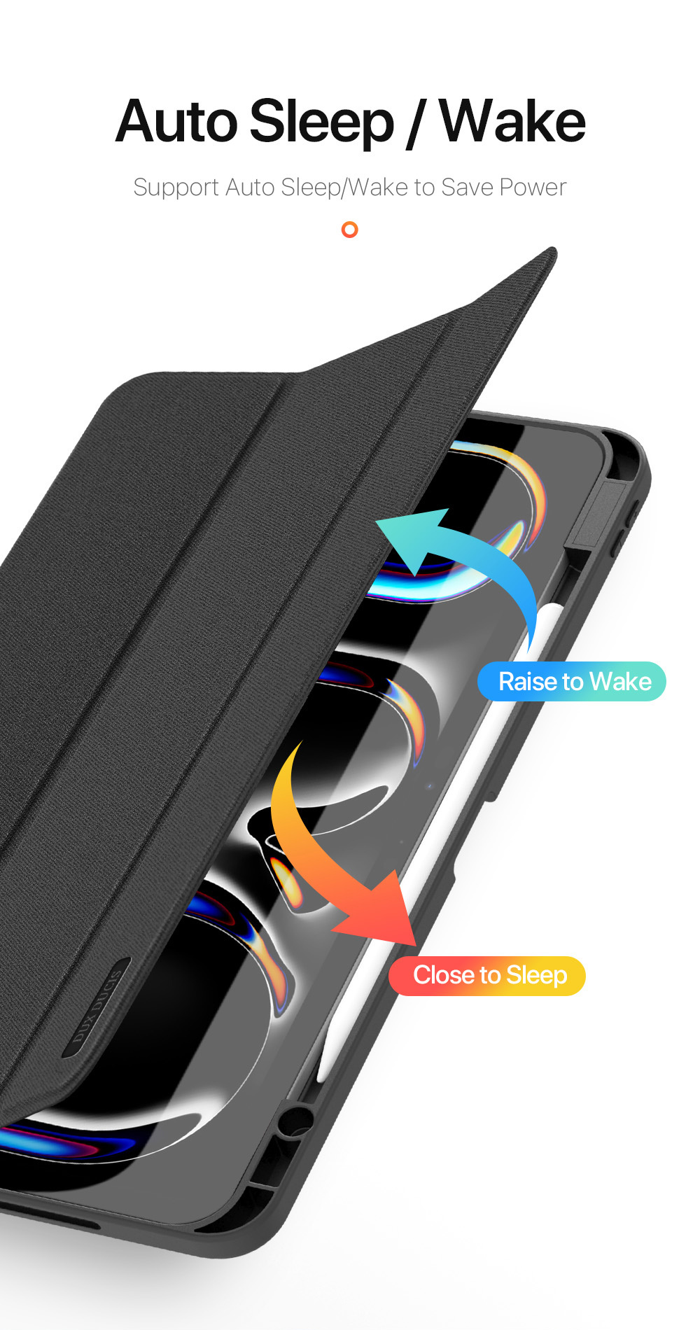 DUX DUCIS Domo futrola s prostorom za Apple Pencil i funkcijom spavanja za iPad Pro 13