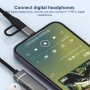 5u1 USB-C / 2x USB-C / USB-A / adapter za SD i TF čitač za iPhone / iPad / MacBook - srebrni