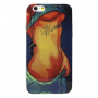 Zaštitna maskica / futrola s prozirnim okvirom za ivice za Apple iPhone 6S / 6 - sexy djevojka - wonderful