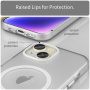 Mat translucent maska sa MagSafe za iPhone 16 Plus - bijela