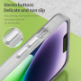 Mat translucent maska sa MagSafe za iPhone 16 Plus - bijela