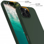 Silikonska maska sa MagSafe za iPhone 16 Pro - tamno zelena