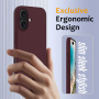Silikonska maska sa MagSafe za iPhone 16 Plus - bordo