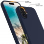 Silikonska maska sa MagSafe za iPhone 16 Plus - tamno plava