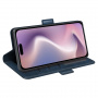Preklopna torbica od PU kože za iPhone 16 Plus - tamno plava