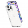 Prozirna glitter maska za iPhone 16 Pro Max - srebrna