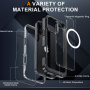 Futrola otporna na udarce sa kaljenim staklom i MagSafe za iPhone 16 Pro Max - tamno plava
