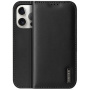 DUX DUCIS Hivo kožna preklopna torbica za iPhone 15 Pro - crna