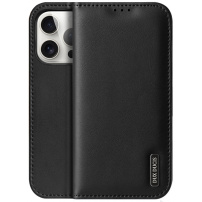 DUX DUCIS Hivo kožna preklopna torbica za iPhone 15 Pro - crna